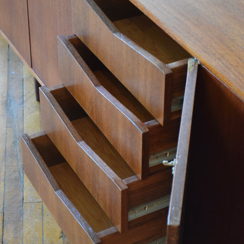 Oversized Minimalist Walnut Sideboard