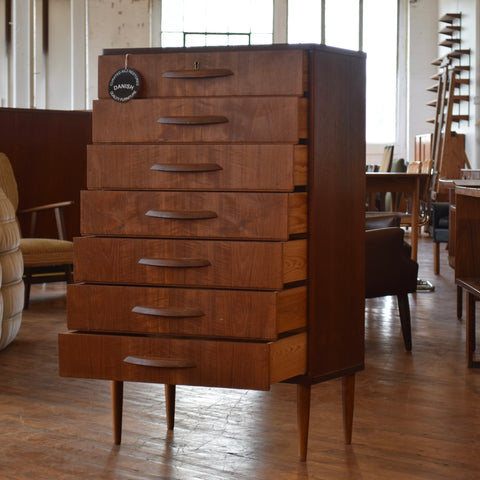 Teak Tallboy Dresser