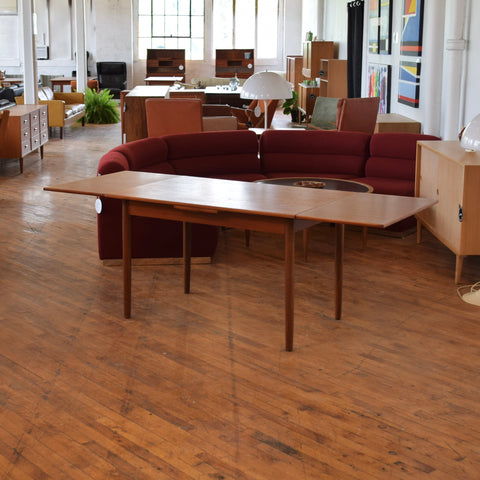 Danish Teak Draw Leaf Dining Table