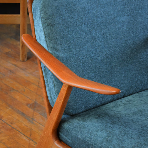 H. Brockmann Petersen Danish Teak & Oak Lounge Chair