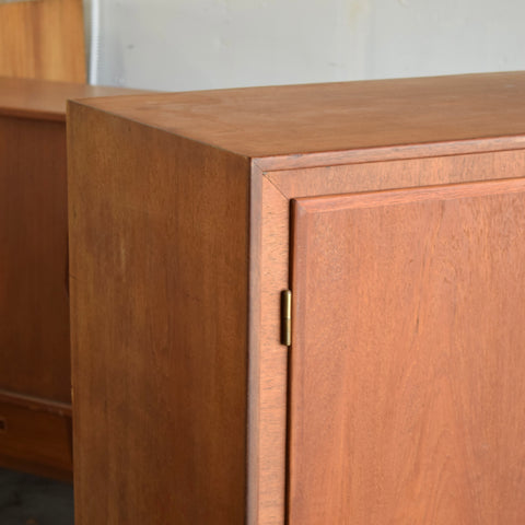 Teak & Oak Compact Highboard/Gentleman's Dresser