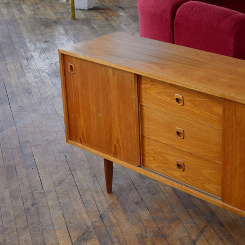 Compact Teak Sideboard