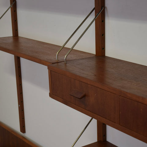 2-Bay Teak Cado Style Unit