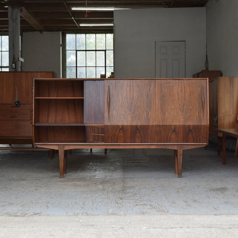 Rosewood Highboard w/ Angled Doors