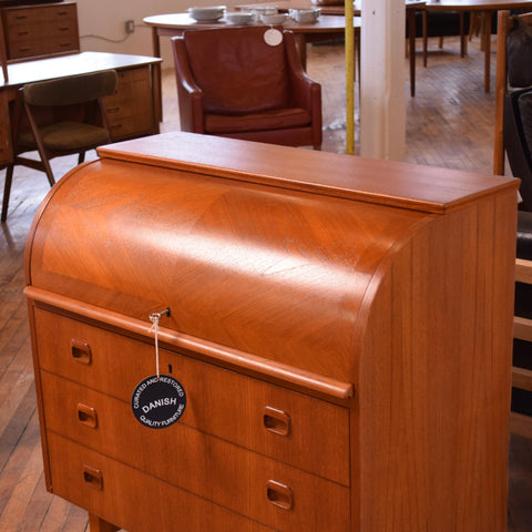 Egon Østergaard Teak Roll Top Desk