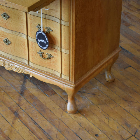 Vintage Danish Oak Bureau