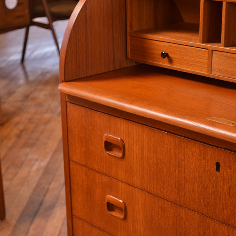 Egon Østergaard Teak Roll Top Desk