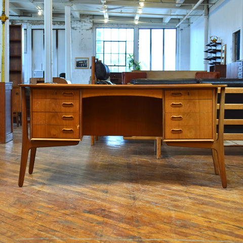 Vintage Teak Desk by Svend Åge Madsen for HP Hansen