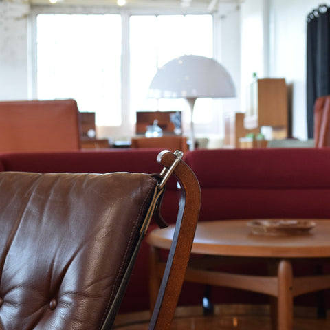 Vintage Leather Falcon Chair