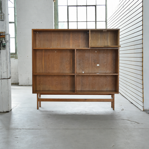 Large Vintage Oak Bookcase