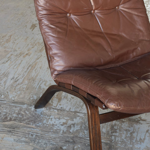 Leather Bentwood Lounge Chair by Farstrup