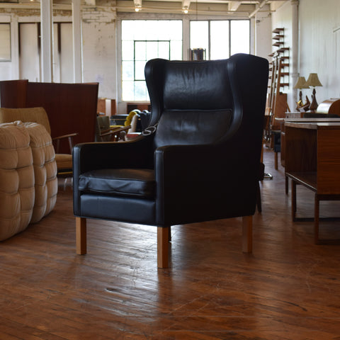 Leather High Back Arm Chair