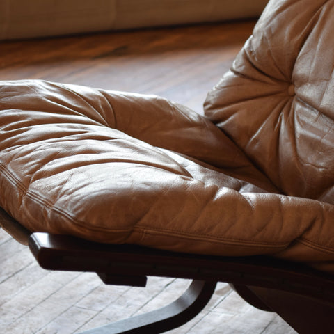 Leather Siesta Chair by Ingmar Relling