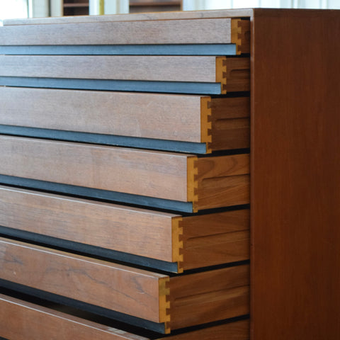 Minimalist Teak Tallboy