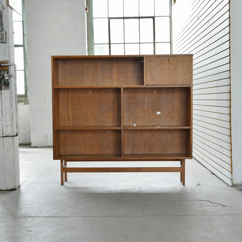 Large Vintage Oak Bookcase