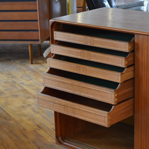 Rare Teak Highboard by Clausen & Son