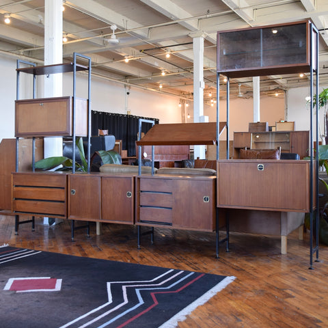 Walnut Freestanding Wall Unit by Maurer Furniture