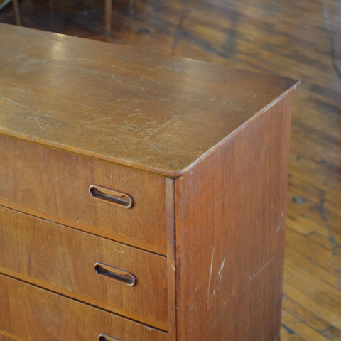 Teak Tallboy Dresser