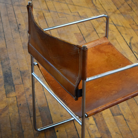 Leather Sling Chair