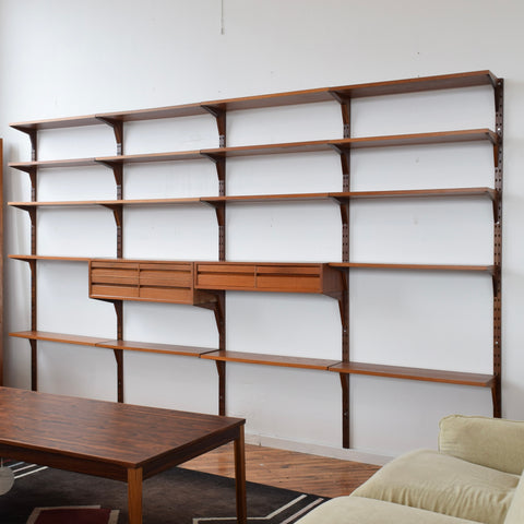 4-Bay Teak Cado Wall Unit