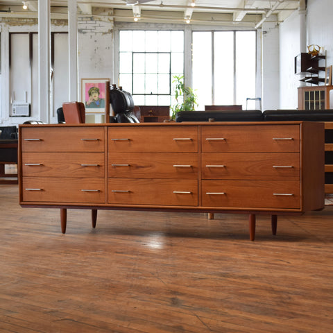 Teak 9-Drawer Dresser