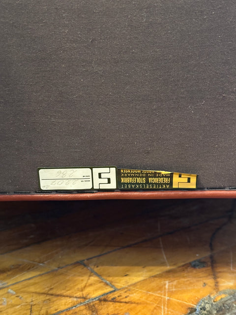 Børge Mogensen Model 2207 Chair in Red Leather & Rosewood