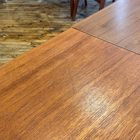 Danish Teak Draw Leaf Dining Table