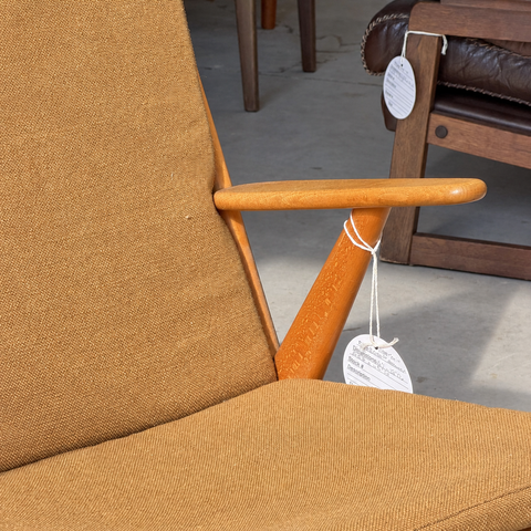 Mustard FDB lounge chair — 10-1467