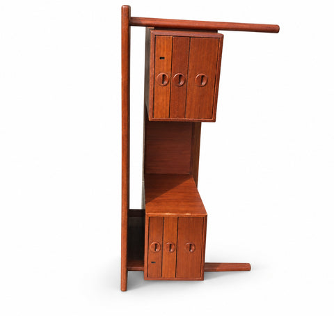 Vintage Danish Wall Unit by Kai Kristiansen — white background with soft shadow