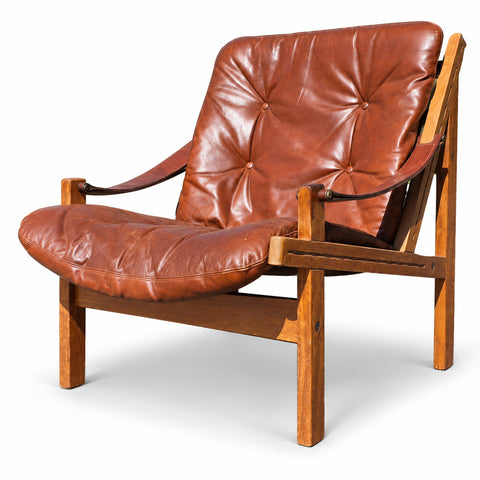 Vintage Lounge Chair by Torbjørn Afdal — white background with soft shadow