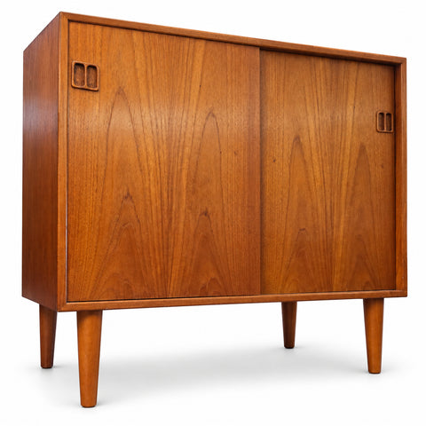 Compact Vintage Danish Sideboard — white background with soft shadow