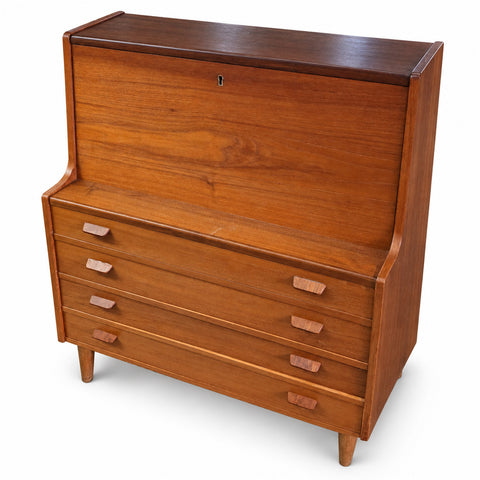 Vintage Danish Bureau — white background with soft shadow