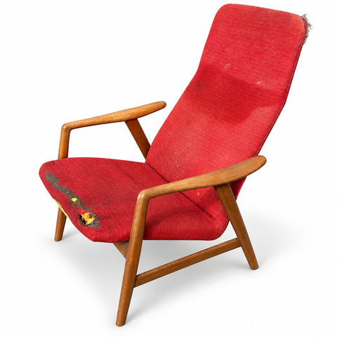 Vintage Lounge Chair by Alf Svensson — white background with soft shadow