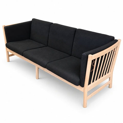 Vintage 3-Seater Sofa by Erik Jørgensen — white background with soft shadow