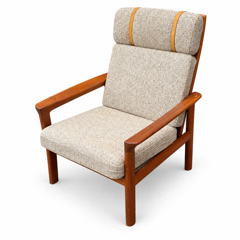 Vintage Teak Lounge Chair by Sven Ellekaer — white background with soft shadow
