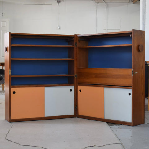 Johannes Andersen teak hideaway bar — photo 3