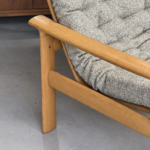 Fritz Hansen Oak Lounge Chair — view 7