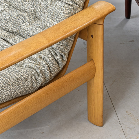 Fritz Hansen Oak Lounge Chair — view 8