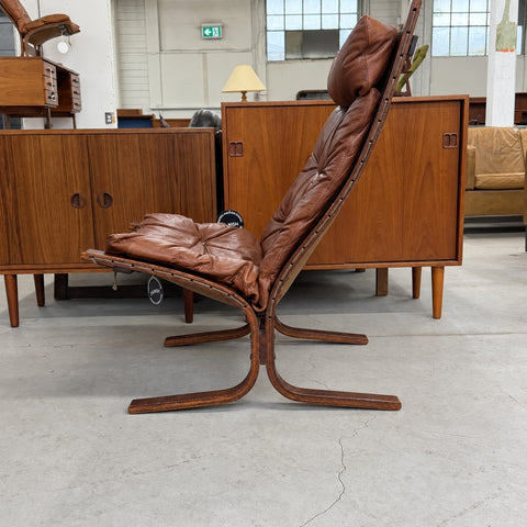 Tan High-Back Siesta Chair — view 4
