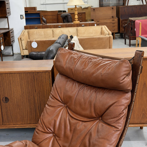 Tan High-Back Siesta Chair — view 6