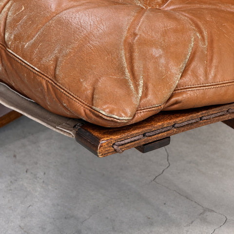 Tan Low-Back Siesta Chair — detail view