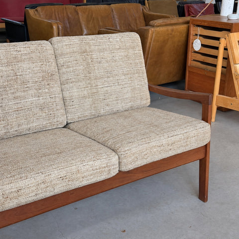 Light Upholstered Wood-Frame Sofa — view 5
