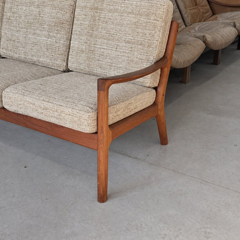 Light Upholstered Wood-Frame Sofa — view 7