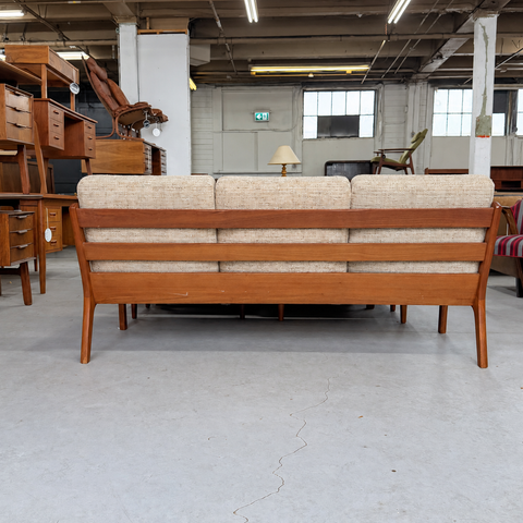 Vintage Teak Senator Sofa by Ole Wanscher — rear view