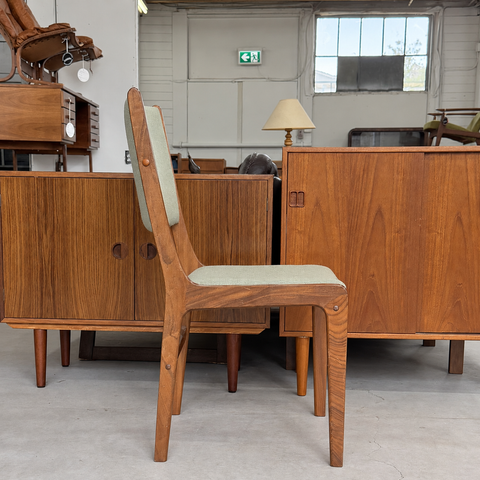 Teak dining chair from set of six — alternate view