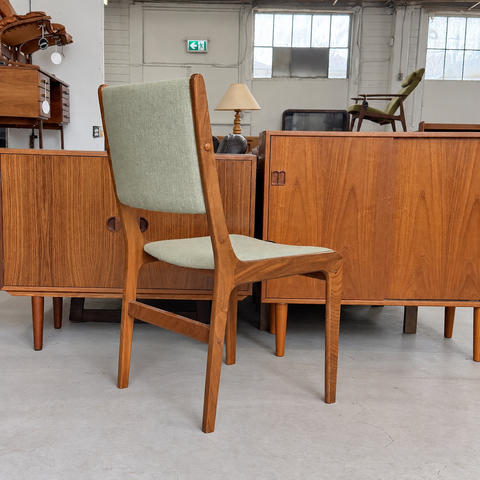 Teak dining chair from set of six — alternate view