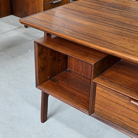Omann Jun rosewood executive desk — view 6
