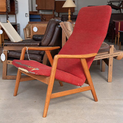 Red Alf Svensson lounge chair — 04-1424