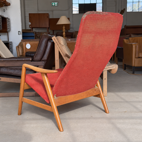 Red Alf Svensson lounge chair — 06-1426