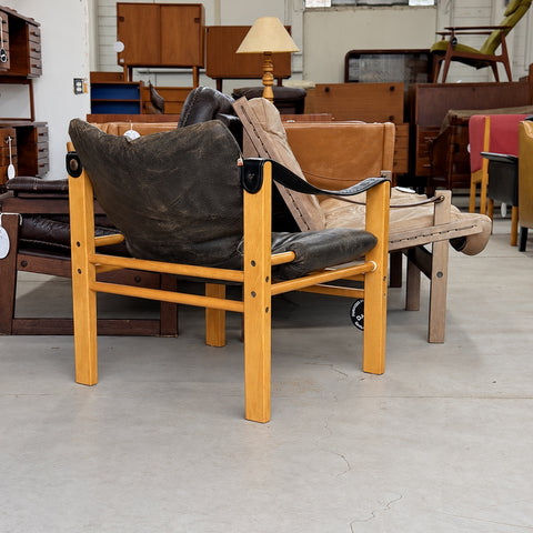 Skipper Møbler leather lounge chair — view 5